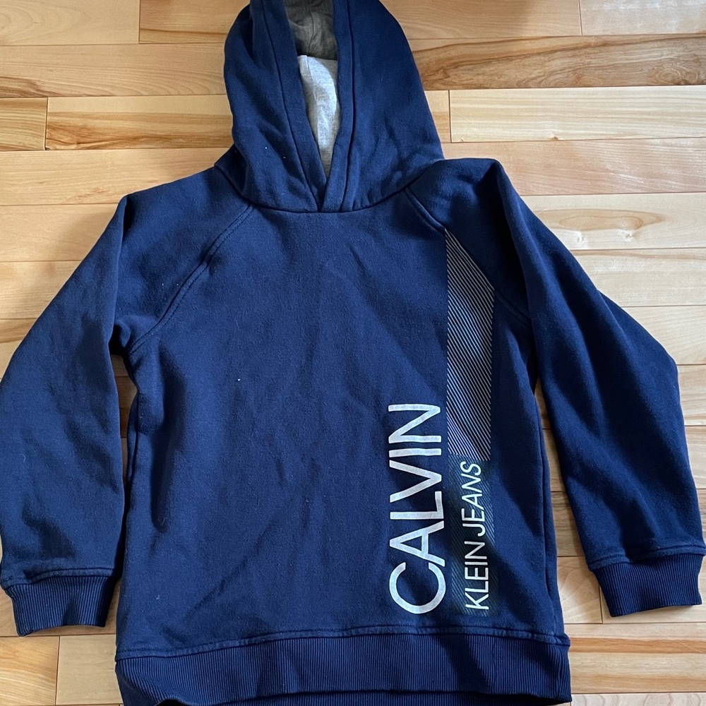 Calvin Klein Kids Dark Blue Hoodie Size 8